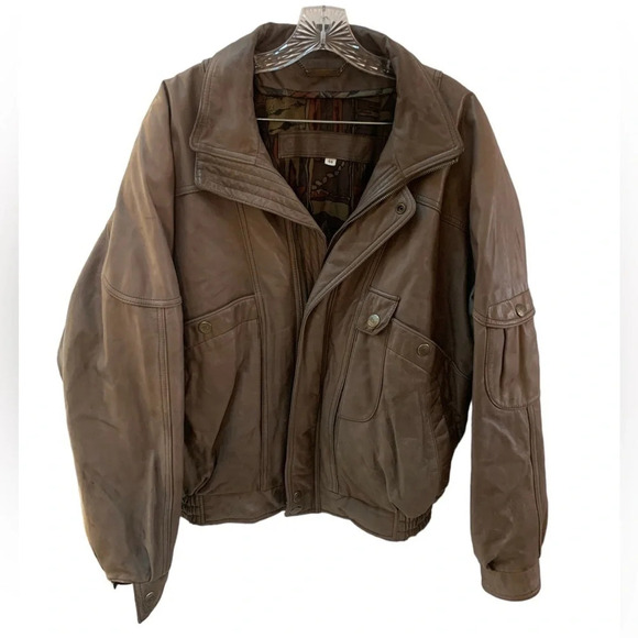 Boutique Of Leathers Oversized Tan Leather Jacket - Picture 3 of 11